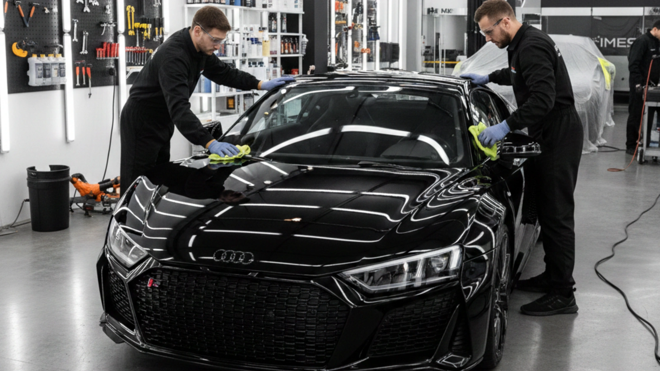 3M Car Care Studio technicians at work